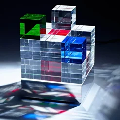 TECNOLUMEN Cubelight Move bordlampe, farverig