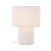 Teddy bordlampe, hvid, højde 30 cm, stof/metal