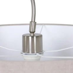 Tekstil-væglampe Elegant Classy sølv/grøngrå