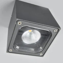 Terningformet LED udendørs loftlampe Tanea, IP54