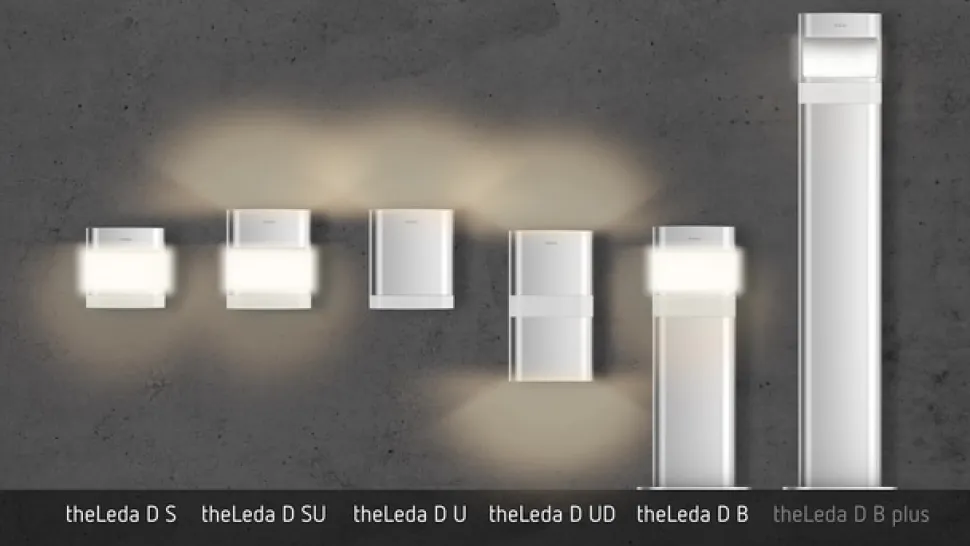Theben theLeda D S AL udendørs væglampe PIR-sensor