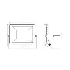 Theben udendørs LED-spot theLeda B100L W, hvid, 3000K, 100 W