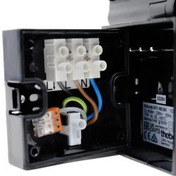 Theben udendørs LED-væglampe theLeda S17-100, sort Sensor