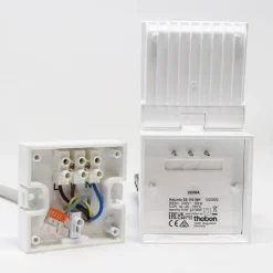 Theben udendørs LED-væglampe theLeda S8-100, hvid, sensor