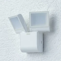 Theben udendørs LED-væglampe theLeda S17-100L, hvid, 2 lyskilder.