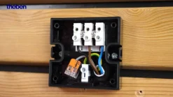 Theben udendørs LED-væglampe theLeda S8-100, sort, sensor