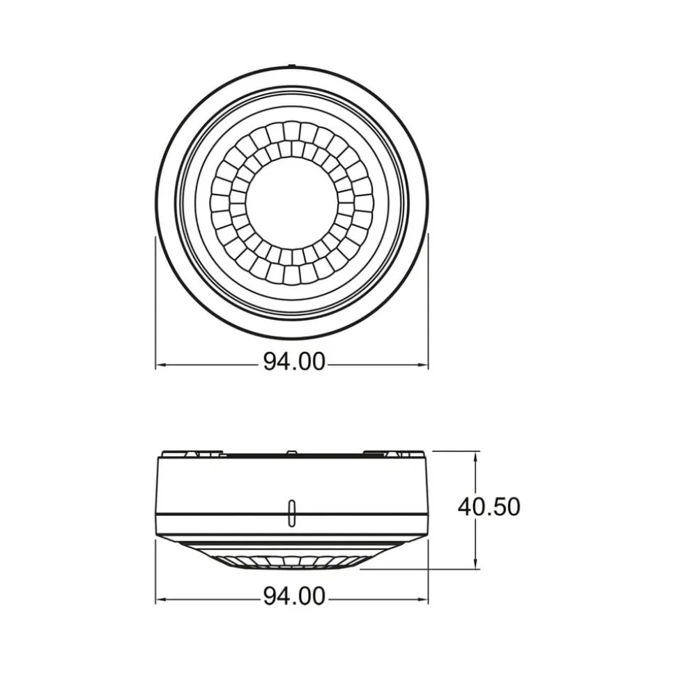 Theben-tilstedeværelsesdetektor Luxa 103 S360-100-12 AP WH,
