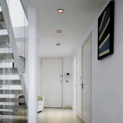 Thessaly indbygningsspot, kobber, gips, Ø 10 cm, GU10