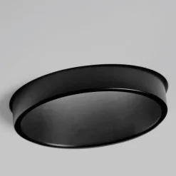 Thessaly indbygningsspot, sort, gips, Ø 10 cm, GU10