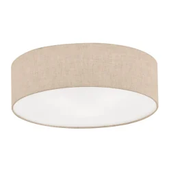 Thor loftslampe i tekstil, sand, Ø 60cm