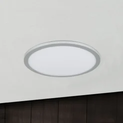 Titanfarvet LED loftlampe Aria, dæmpbar - 40 cm