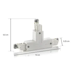T-kobling Noa beskyttelsesleder indv. venstre hvid