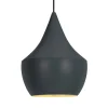 Tom Dixon Beat Fat LED-pendellampe, sort