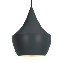 Tom Dixon Beat Fat LED-pendellampe, sort