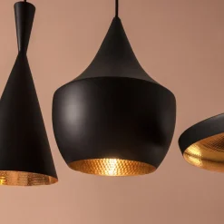 Tom Dixon Beat Fat LED-pendellampe, sort