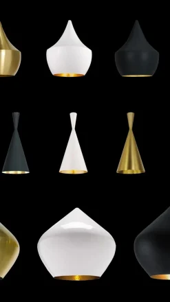 Tom Dixon Beat Fat LED-pendellampe, sort