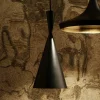 Tom Dixon Beat Tall LED-pendellampe, sort