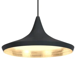 Tom Dixon Beat Wide LED-hængelampe, sort