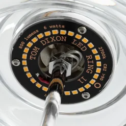 Tom Dixon LED-hængelampe Press Sphere, klar, Ø 14 cm, 927