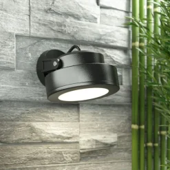 Tommy indbygningsspot, rundt, sort, 1 lk. 10 W CCT