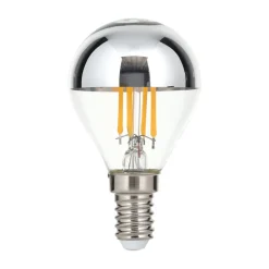 Topforspejlet LED-pære E14 4W varmhvid, dæmpbar