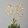 Topsy LED-julestjerne, hjortehoved, batteridrift