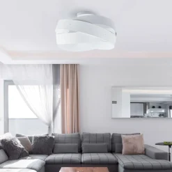 Tornado - smukt designet loftslampe i hvid