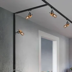 Tosh skinnespot til DUOline, mat sort, trædetalje