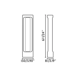 Totem LED-vejlampe, grå, beton, højde 61,1 cm
