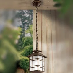 Traditionel Ilka udendørs hængelampe med kæde