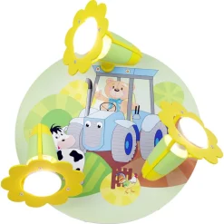 Traktor loftlampe med bondegårdsmotiv