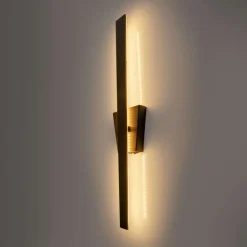 Trevor LED-væglampe med kontakt, sort