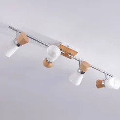 Træ-loftspot Vivica med fire lyskilder