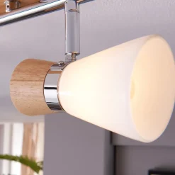 Træ-loftspot Vivica med fire lyskilder