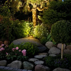 Tuva - LED-nedgravningslampe i rund form, IP65