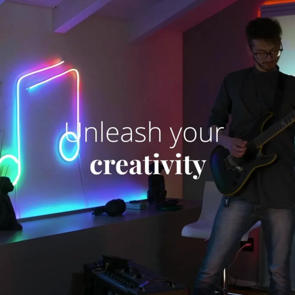 Twinkly Light flex LED-lysslange RGB 2m WIFI