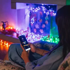 Twinkly RGB lyskæder, sort, 250 lys 20m