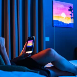 Twinkly RGB-firkanter sort IP20 1 udvidelse