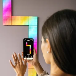 Twinkly RGB-firkanter sort IP20 1 udvidelse