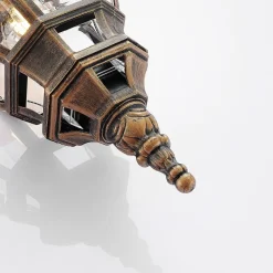 Udendørs hængelampe Nadesha, børstet guld