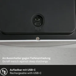 Udendørs LED-væglampe 3795015, sort, sensor, IP44