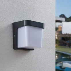 Udendørs LED-væglampe Adenike uden sensor