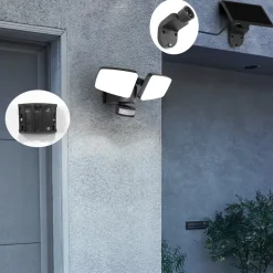 Udendørs LED-væglampe Duplex, 2 lyskilder, hjørnemontering