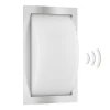 Udendørs LED-væglampe Ivett, stål, sensor