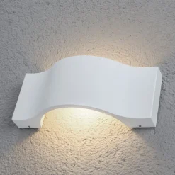 Udendørs LED-væglampe Jace, hvid