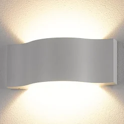 Udendørs LED-væglampe Jace, hvid