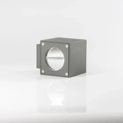 Udendørs LED-væglampe Jarno, antracit, sæt med 2, metal, 9 cm