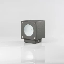 Udendørs LED-væglampe Jarno, antracit, sæt med 2, metal, 9 cm