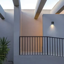 Udendørs væglampe 5166, grafit, aluminium, glas, 1 x GU10