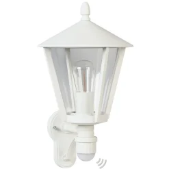 Udendørs væglampe 671, hvid med bevægelsesdetektor